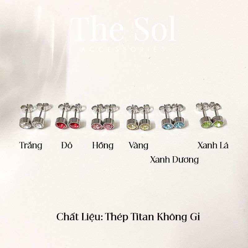 Bông Tai Titan Colour Diamond