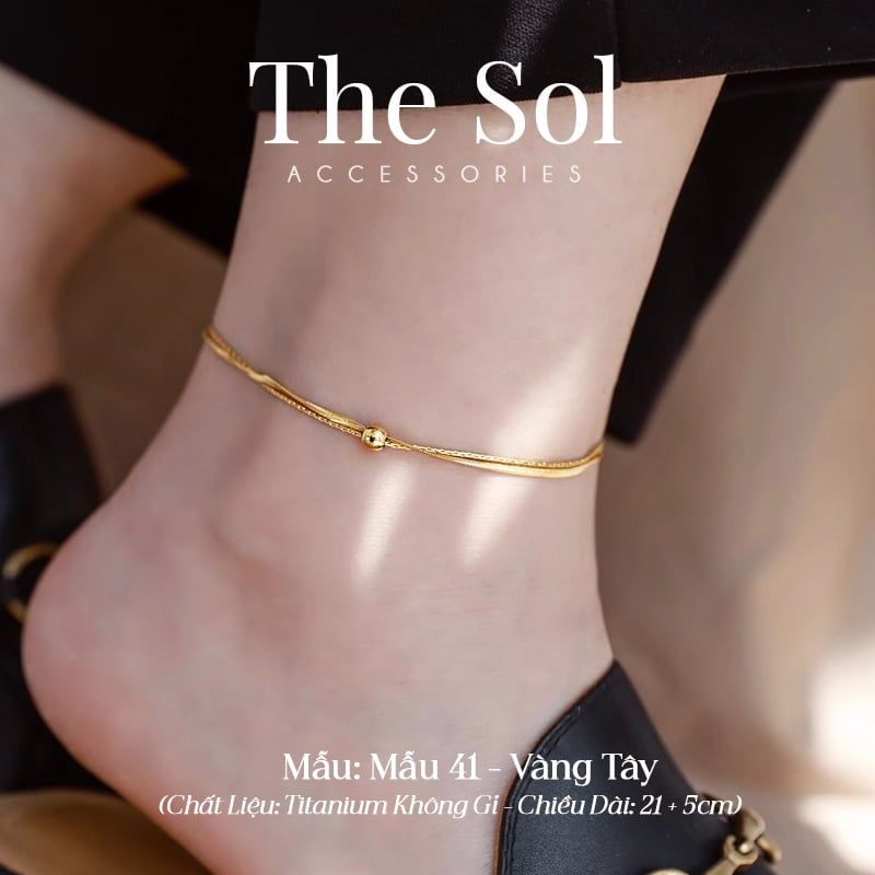 Lắc Chân Titan Mini Marble - Mẫu 41