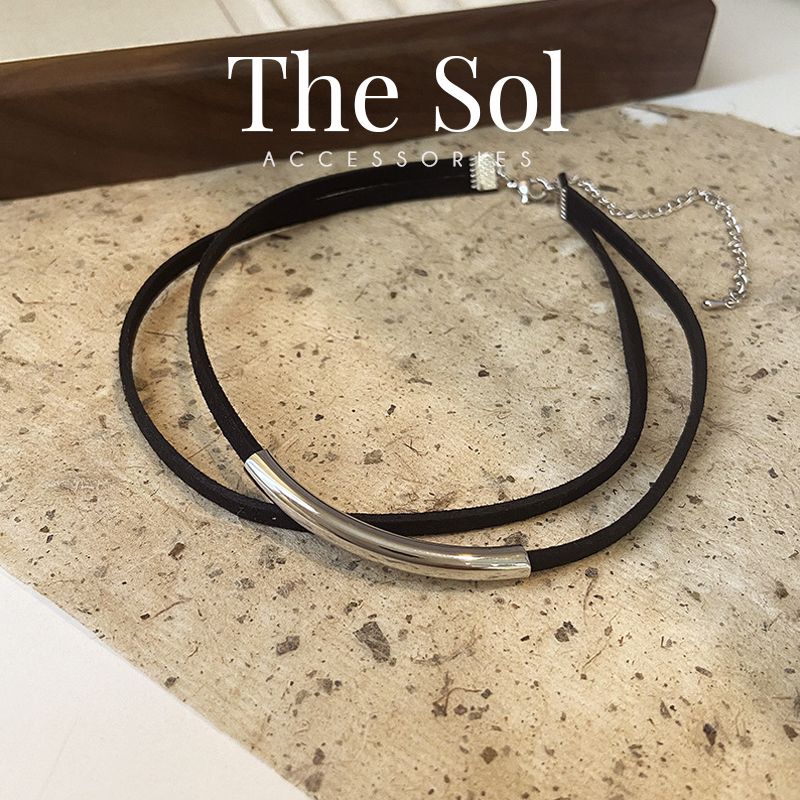 Choker Hàn Quốc Double Black Layer