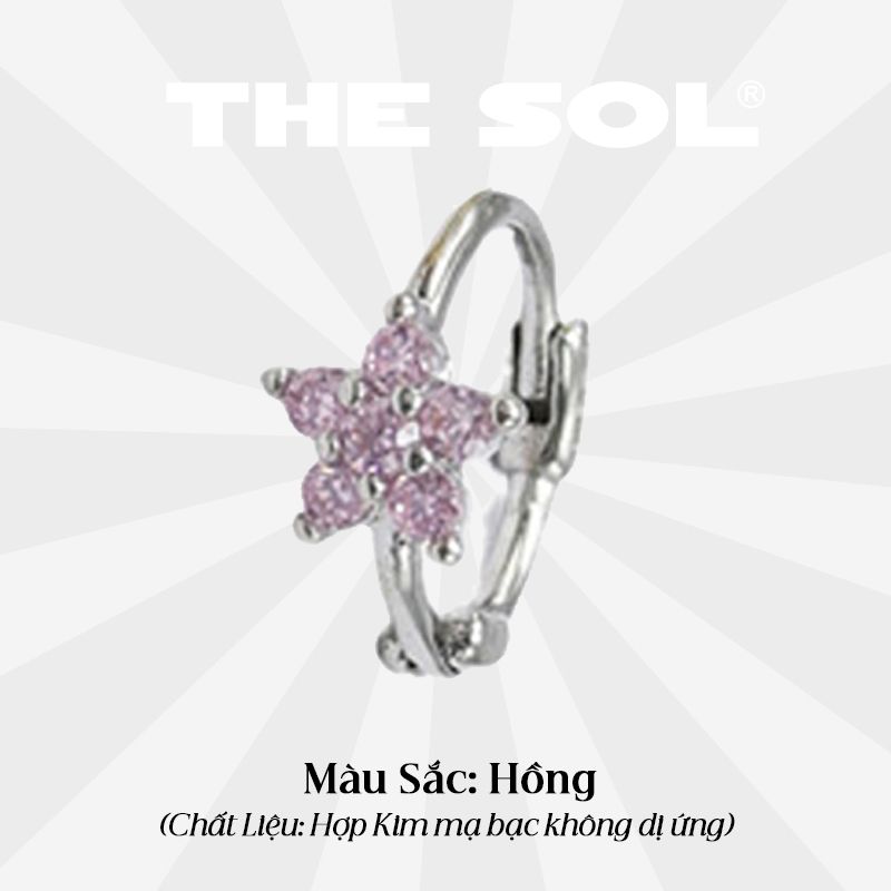 Khuyên Tai Hợp Kim Dia Flower - Mẫu 180