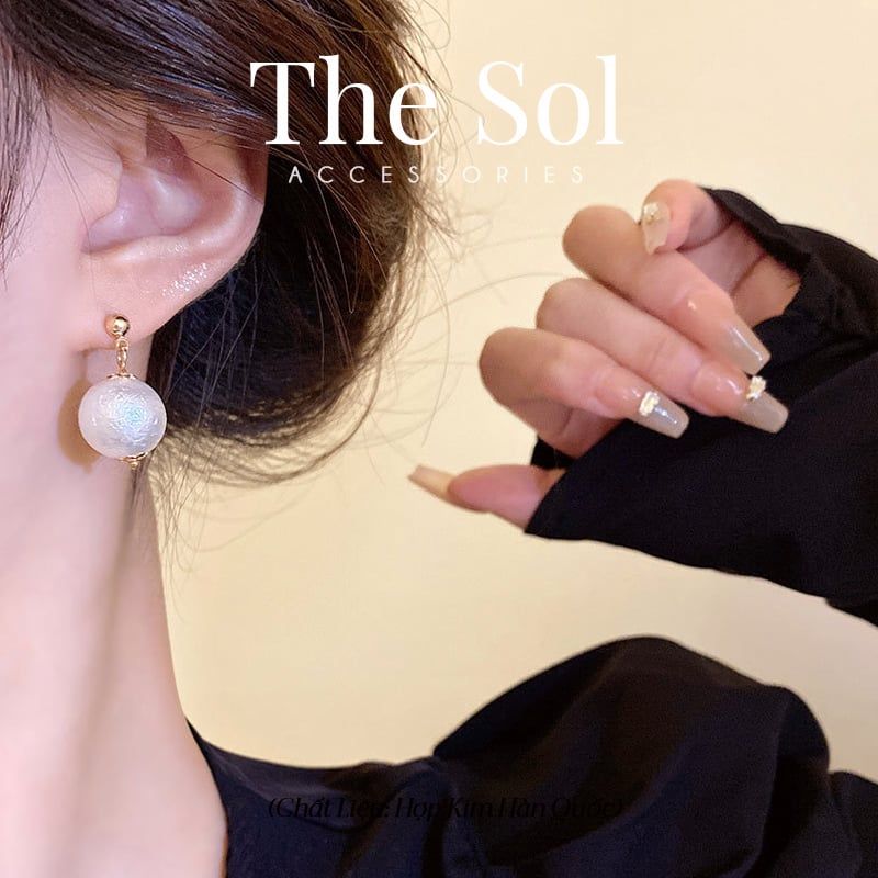 Bông Tai Hàn Quốc Big Pearl