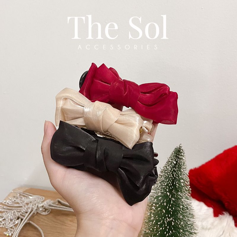 Kẹp Tóc Càng Cua Satin Bow