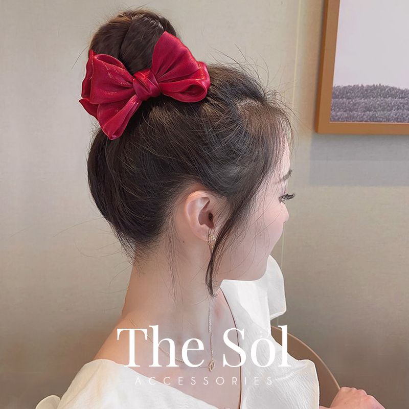 Kẹp Tóc Càng Cua Satin Bow