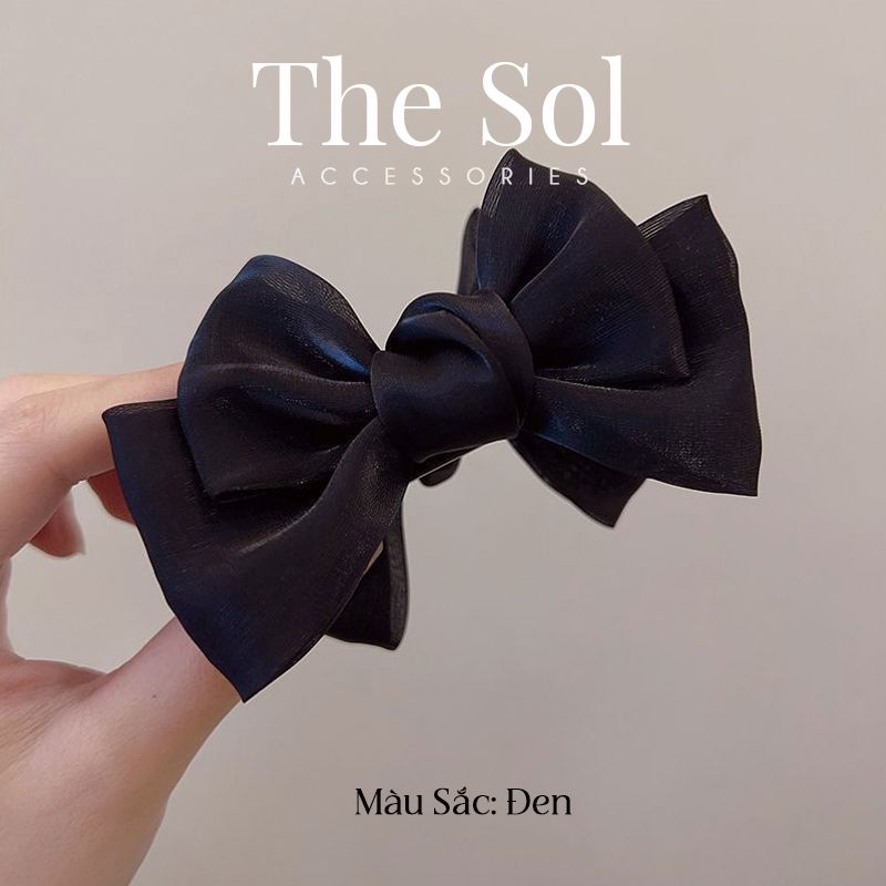 Kẹp Tóc Càng Cua Satin Bow