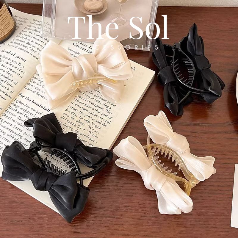 Kẹp Tóc Càng Cua Satin Bow