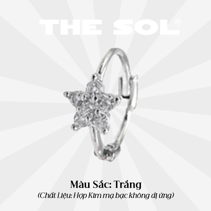 Khuyên Tai Hợp Kim Dia Flower - Mẫu 180