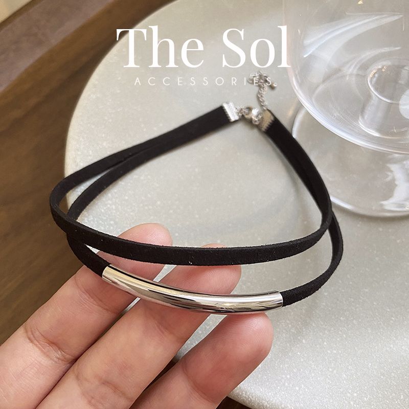 Choker Hàn Quốc Double Black Layer
