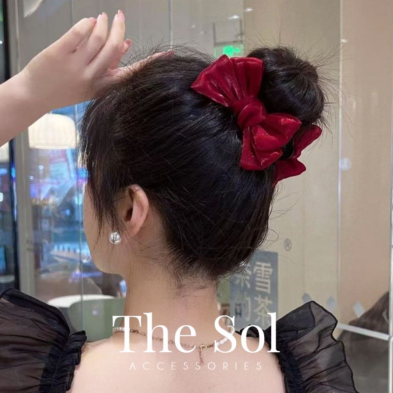 Kẹp Tóc Càng Cua Satin Bow