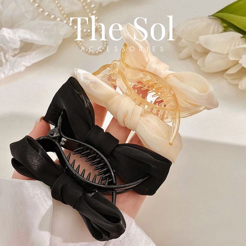 Kẹp Tóc Càng Cua Satin Bow