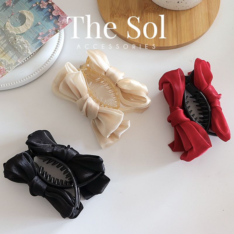Kẹp Tóc Càng Cua Satin Bow