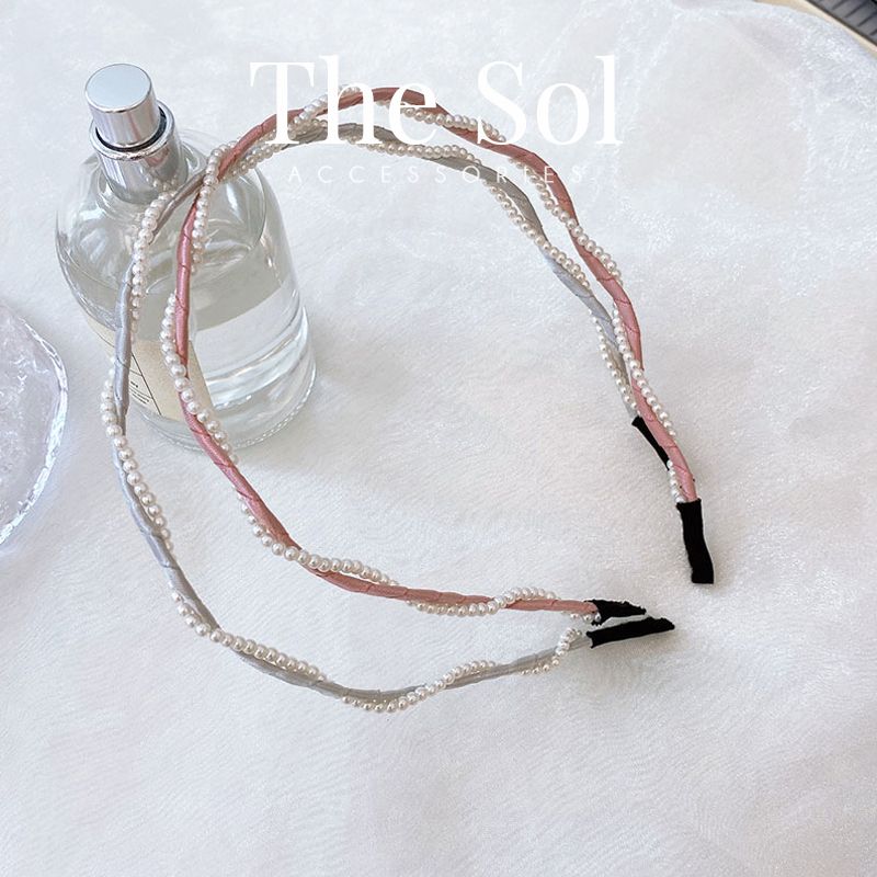 Cài Tóc Hàn Quốc Thin Silk&Pearls