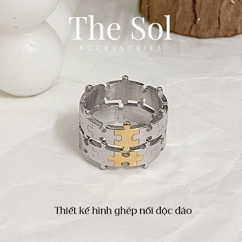 Nhẫn Titan Couple The Puzzle