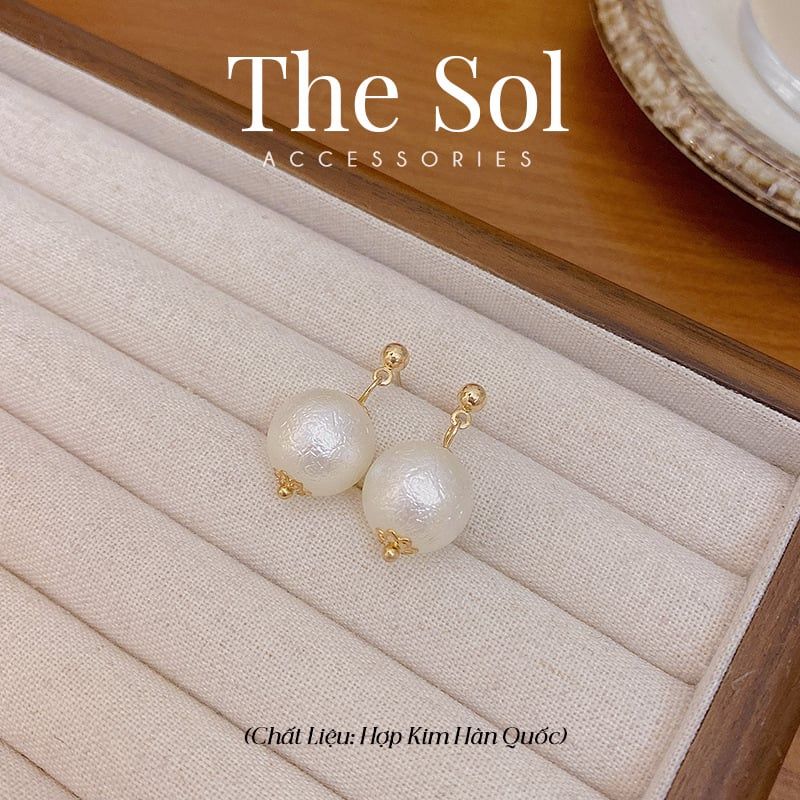 Bông Tai Hàn Quốc Big Pearl