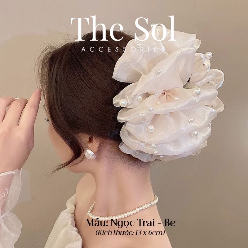 Kẹp Gắp Hàn Quốc Trendy Ngọc Trai