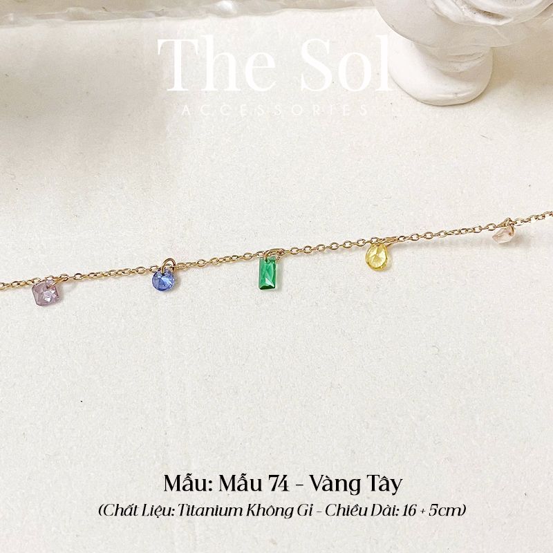 Lắc Tay Titan Colorful Stone - Mẫu 74