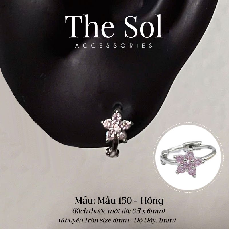 Khuyên Tai Hợp Kim Dia Flower - Mẫu 180