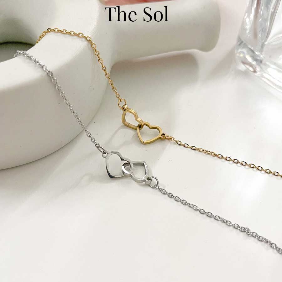 Lắc Tay Titan Double Heart - Mẫu 72