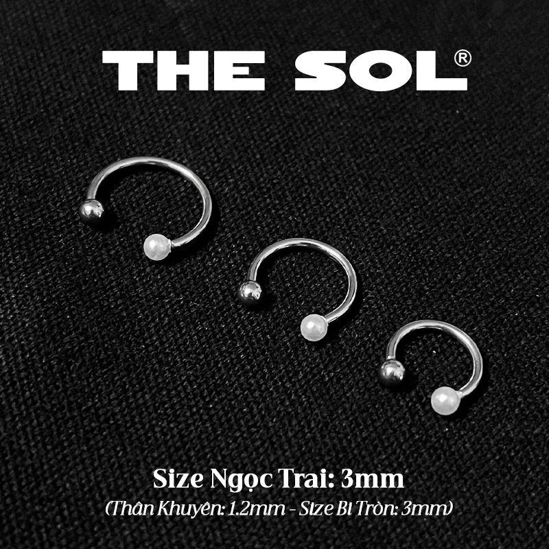 Khuyên Tai Titan Unisex Septum Ngọc Trai