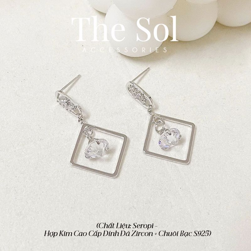 Bông Tai Seropi Diamond In Rhombus