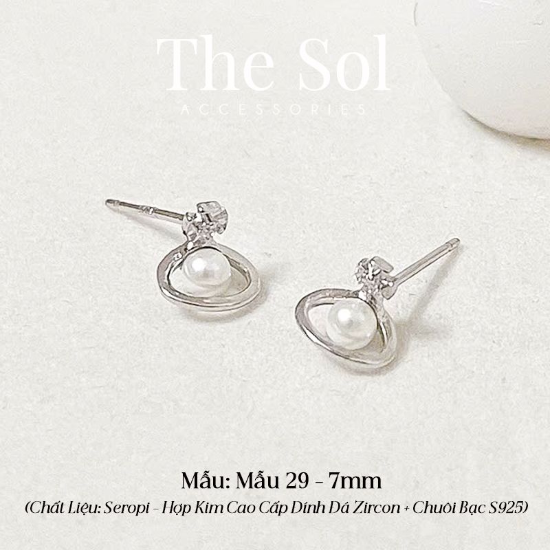 Bông Tai Seropi Mini 3D Pearl Vivienne