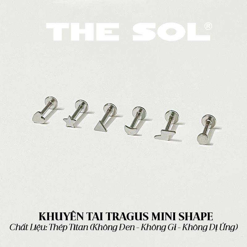 Khuyên Tai Titan TRAGUS Mini Shape
