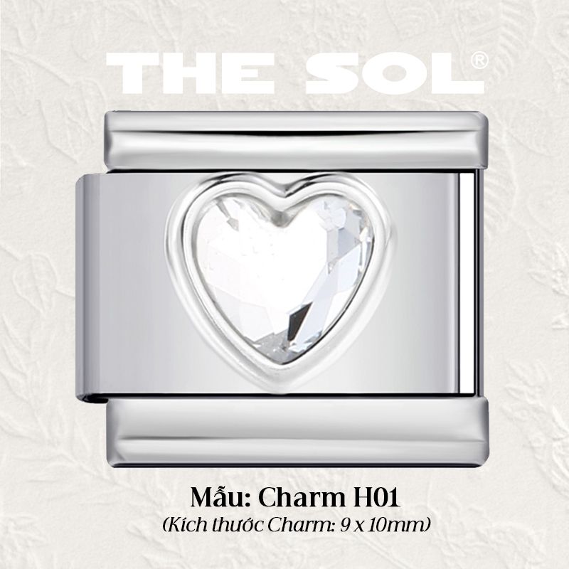 Charm Titan Italian Bracelet - Colour Heart