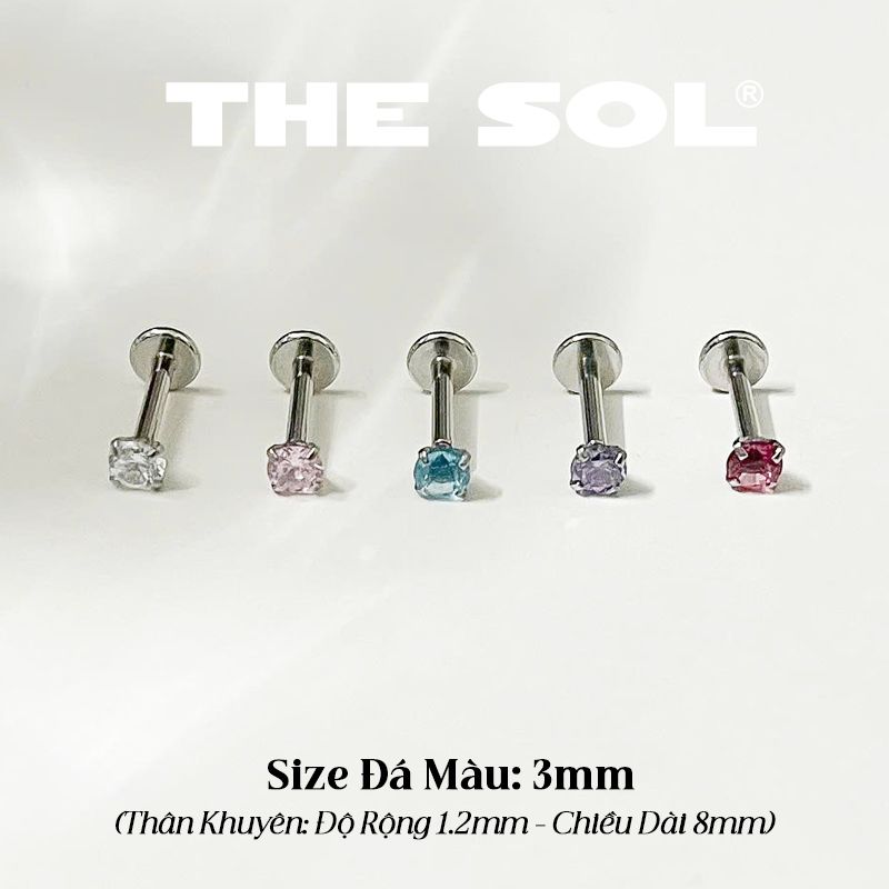 Khuyên Tai Titan Unisex Colour Diamond