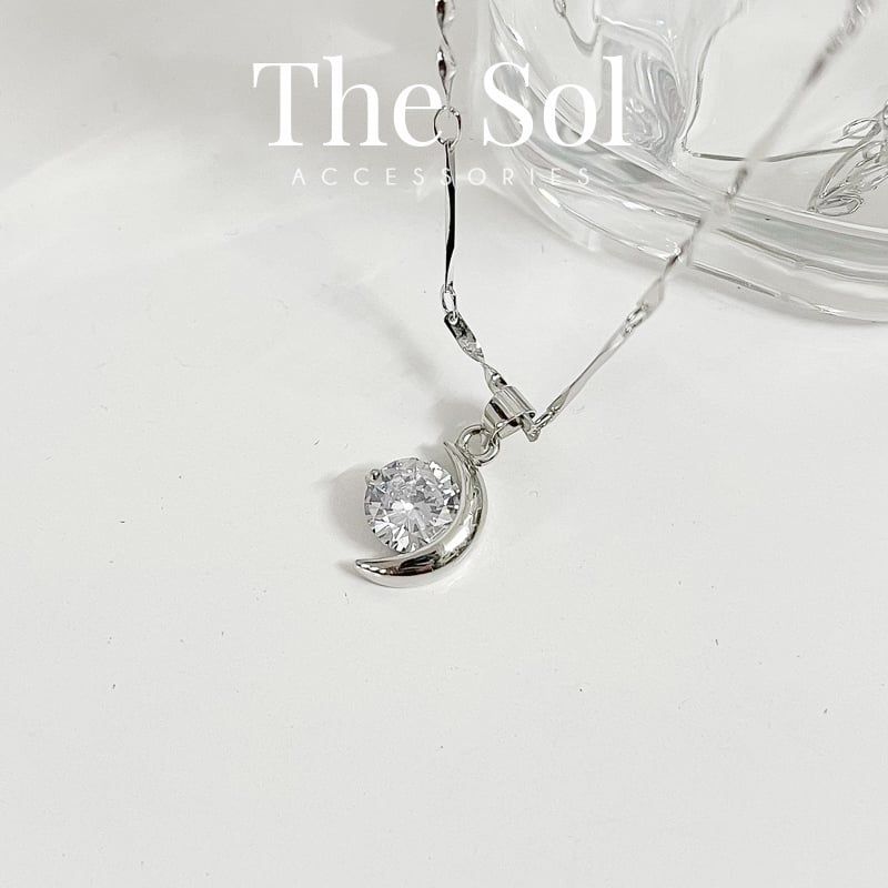 Dây Chuyền Hàn Quốc Diamond On Moon
