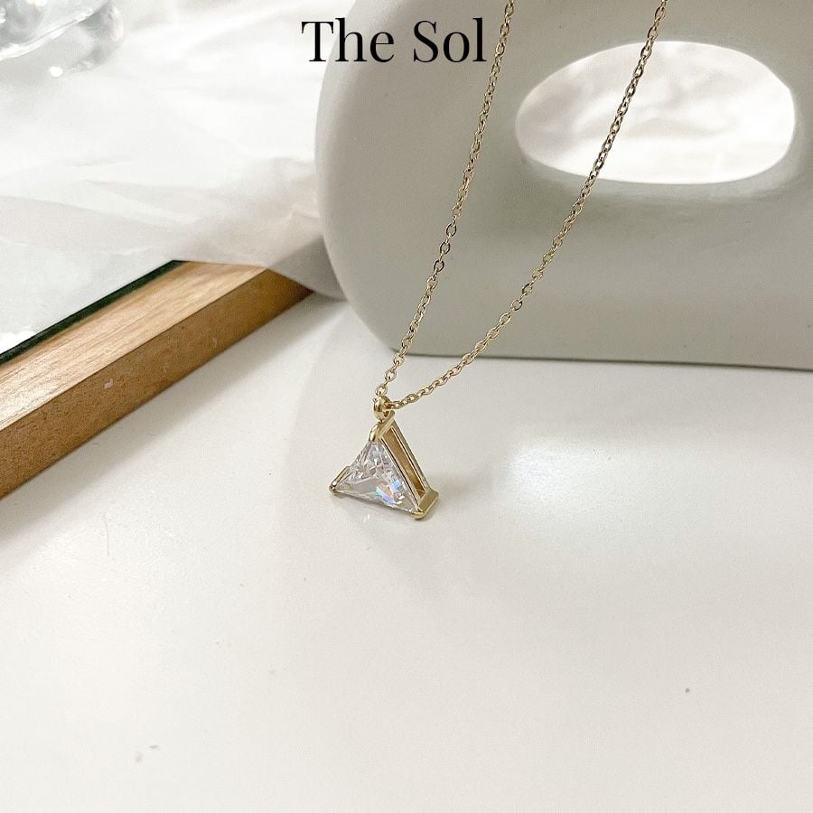 Dây Chuyền Titan Diamond Triangle
