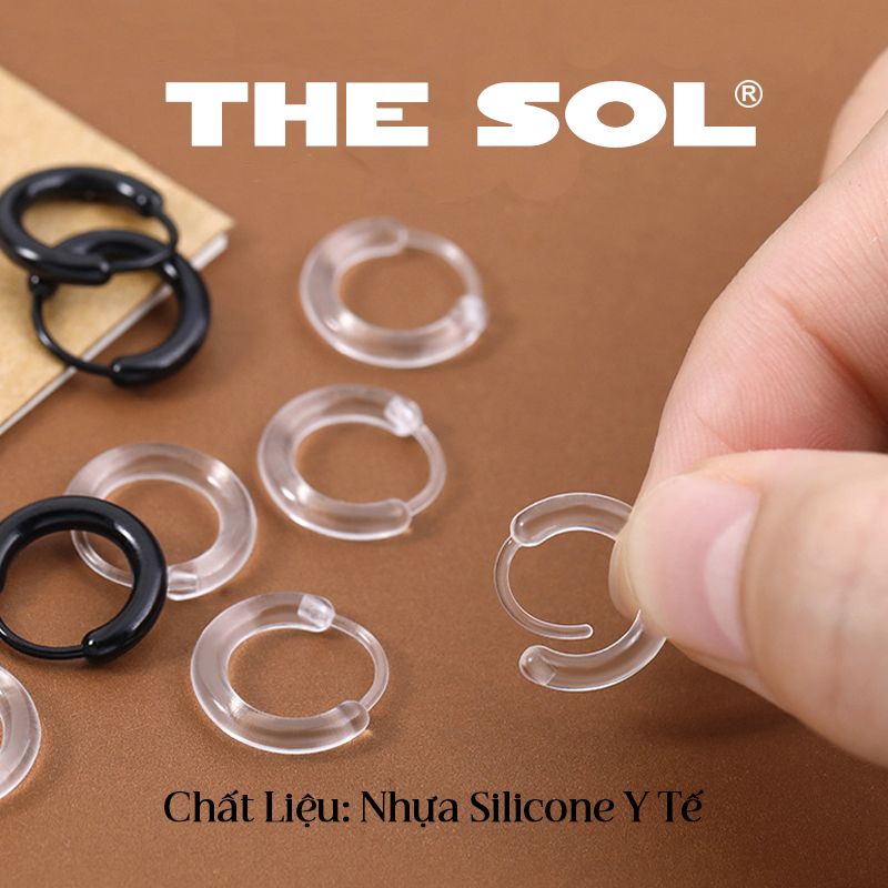 Khuyên Tai Nhựa Trong Suốt Khuyên Tròn