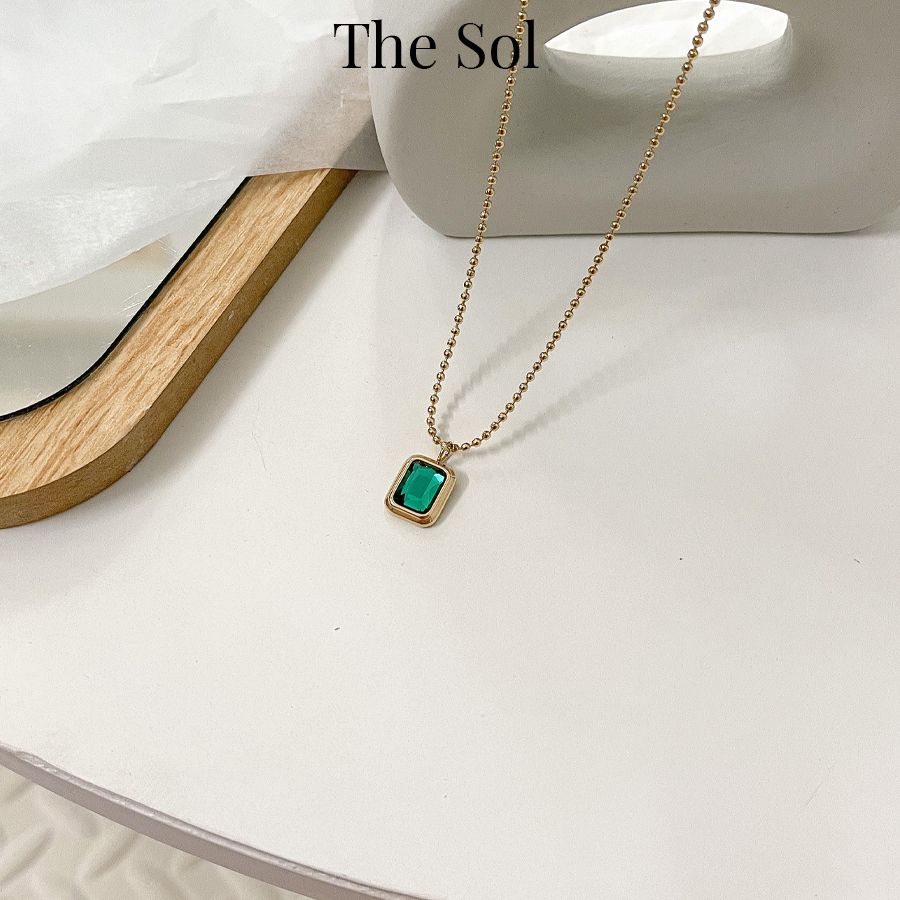 Dây Chuyền Titan Green Diamond