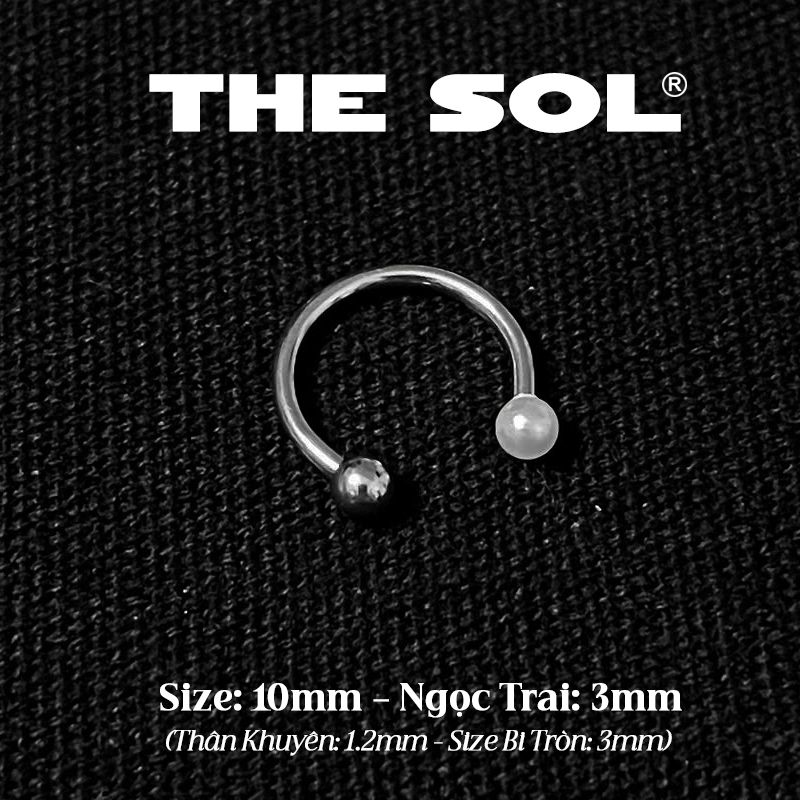 Khuyên Tai Titan Unisex Septum Ngọc Trai