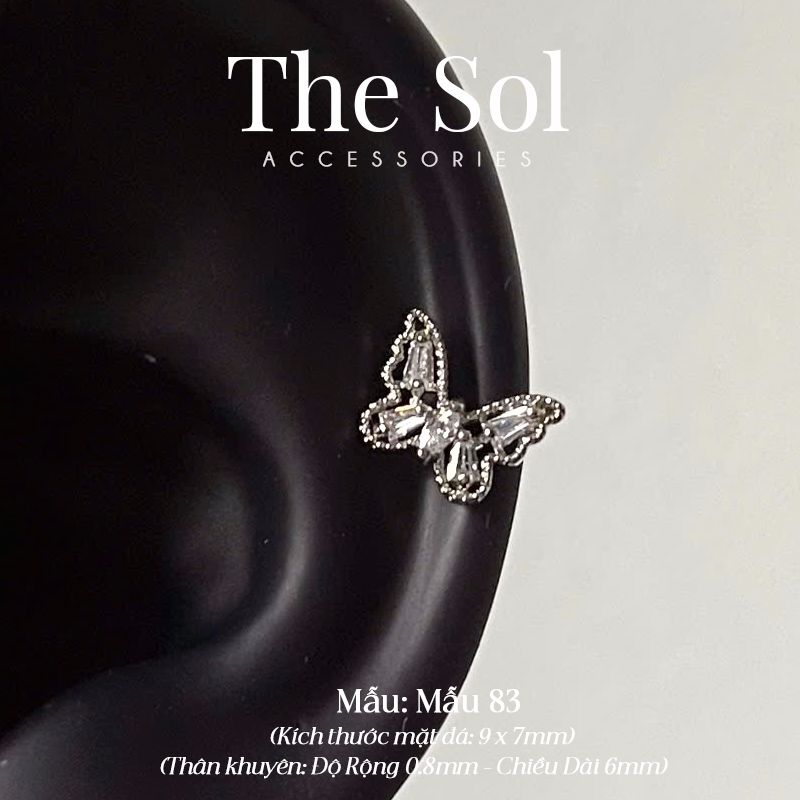 Khuyên Tai Titan Dia Butterfly - Mẫu 83