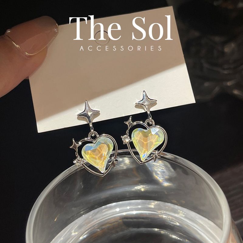 Bông Tai Hàn Quốc Shining Heart