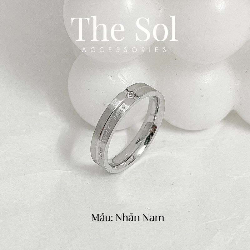Nhẫn Titan Couple LOVE NOT FAIL