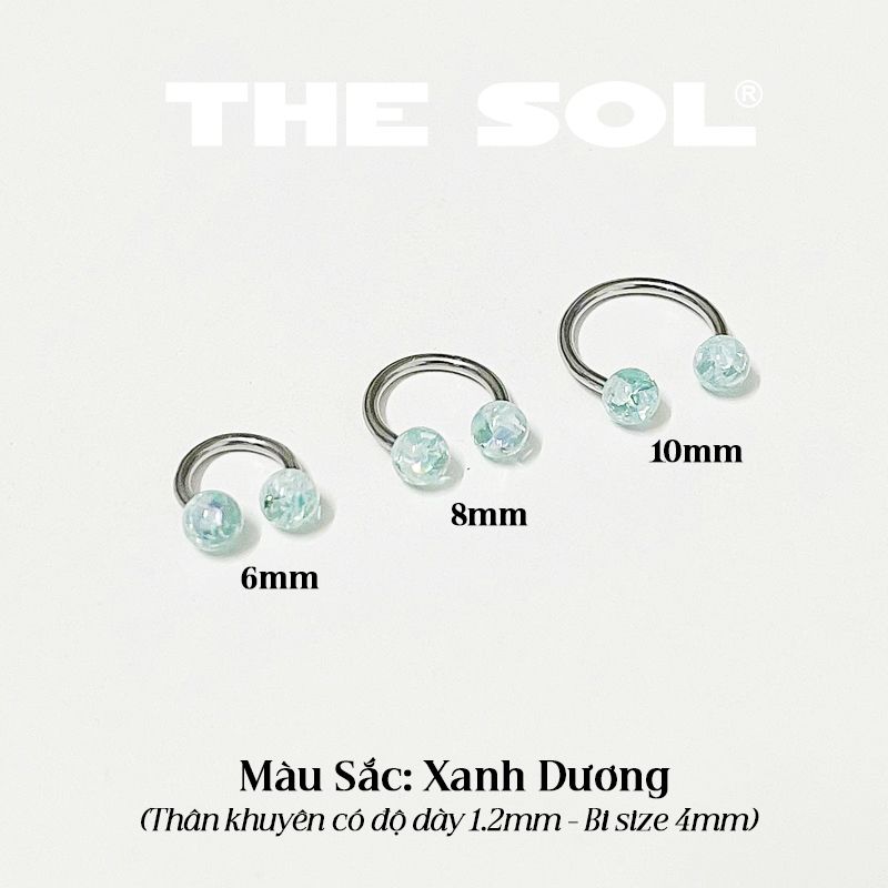 Khuyên Tai Titan Unisex SEPTUM Bi Nhựa Màu Sắc