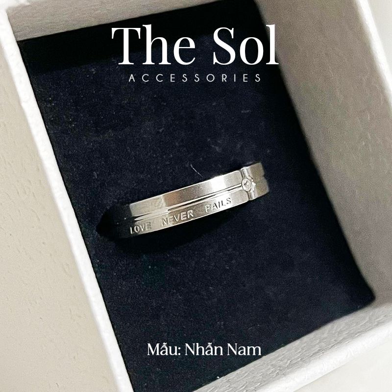 Nhẫn Titan Couple LOVE NOT FAIL