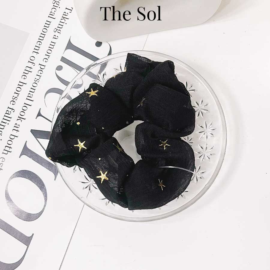 Cột Tóc Scrunchies Golden Star