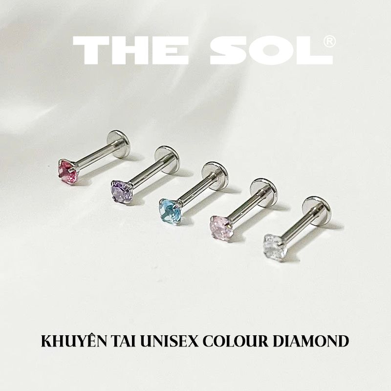 Khuyên Tai Titan Unisex Colour Diamond
