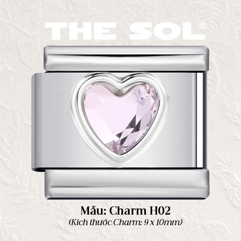 Charm Titan Italian Bracelet - Colour Heart