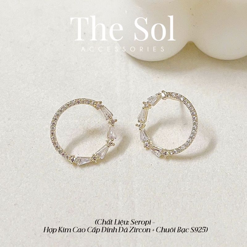 Bông Tai Seropi Diamond Circle