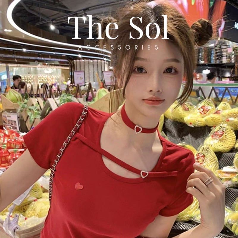 Choker Hàn Quốc Bling Heart