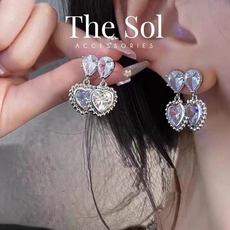 Bông Tai Hàn Quốc Luxury Diamonds