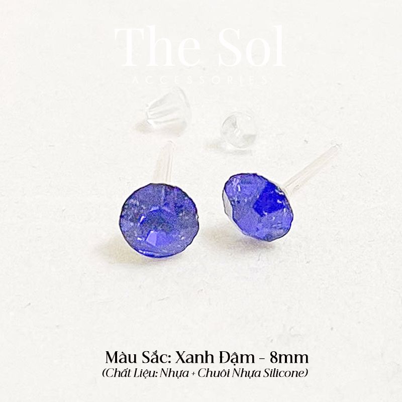 Bông Tai Nhựa Màu Sắc