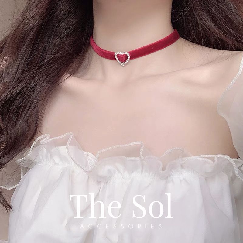 Choker Hàn Quốc Bling Heart