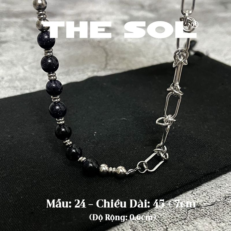 Dây Chuyền Titan Unisex Black Pearl - Mẫu 24