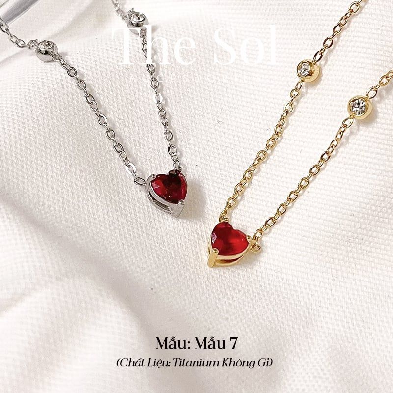 Dây Chuyền Titan Red Heart