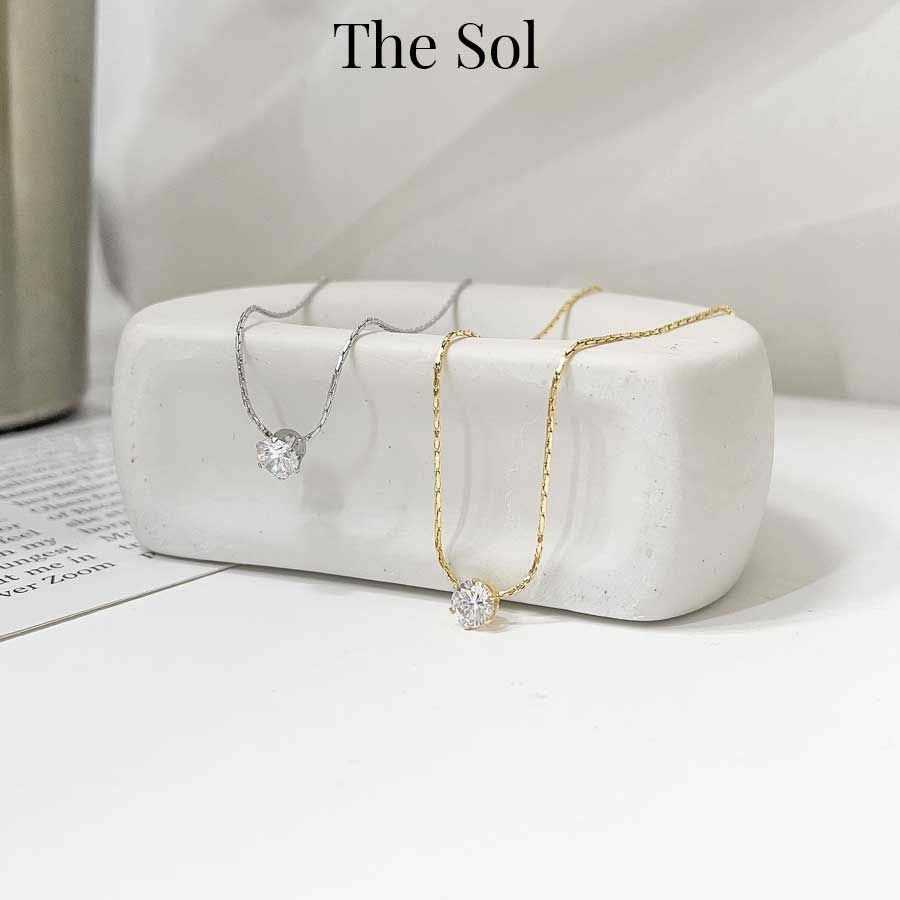 Dây Chuyền Titan Simple Diamond - Mẫu 36