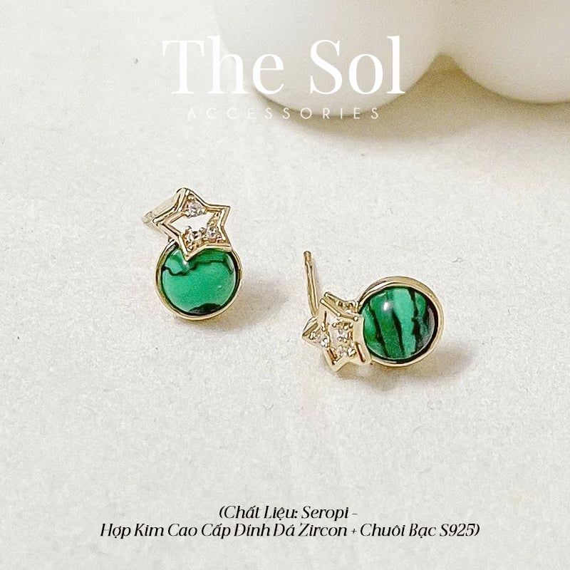 Bông Tai Seropi Mini Green