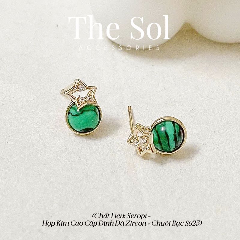 Bông Tai Seropi Mini Green